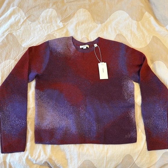 Vince ombre jacquard crew sweater- NWT - Picture 1 of 8